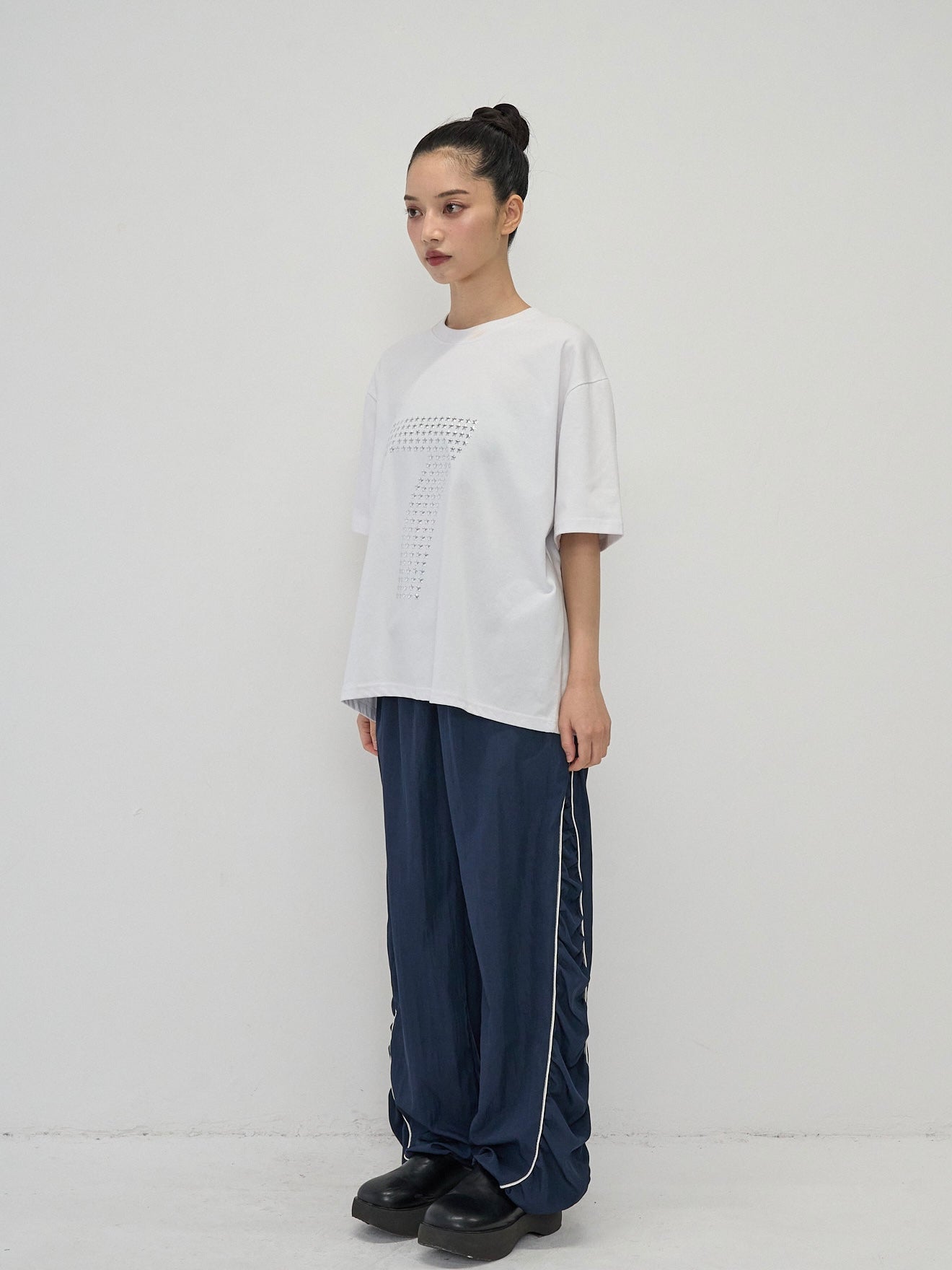 piping shirring pants