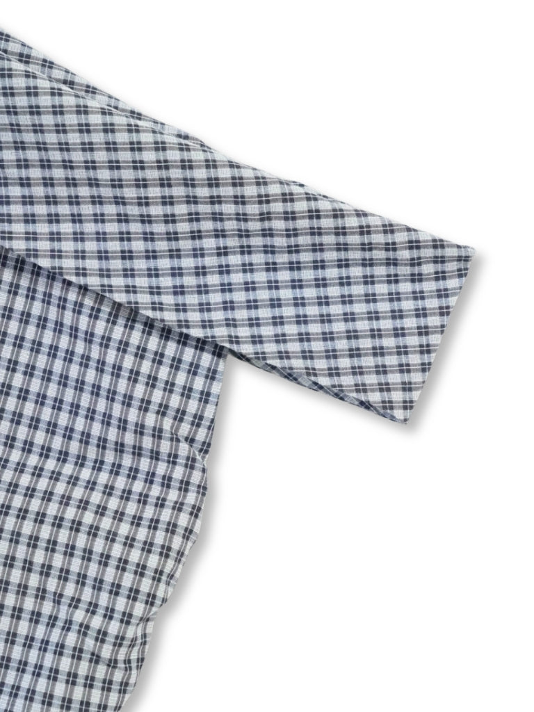 asym check blouse