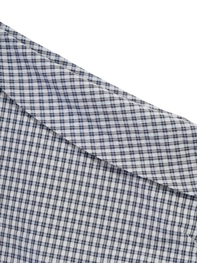 asym check blouse