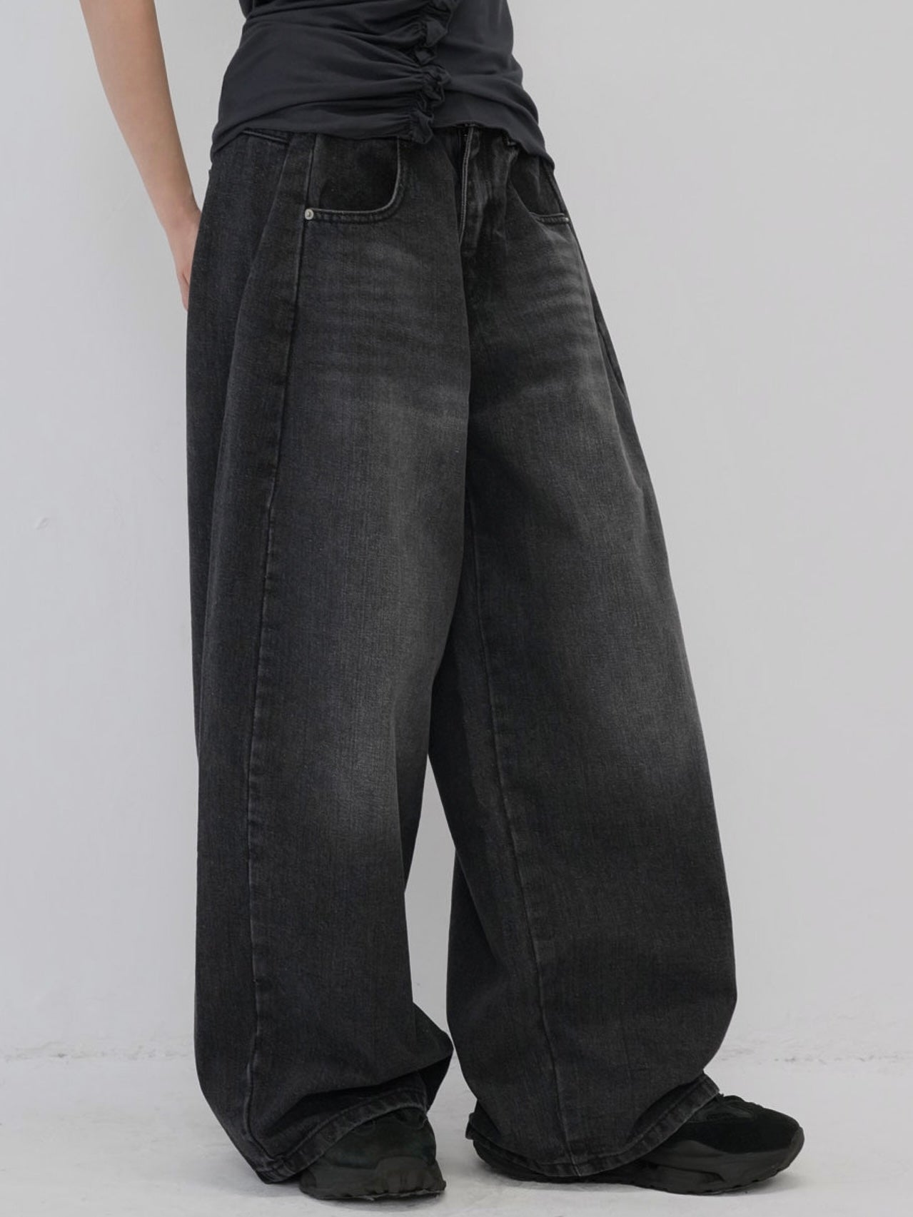 wide cut denim