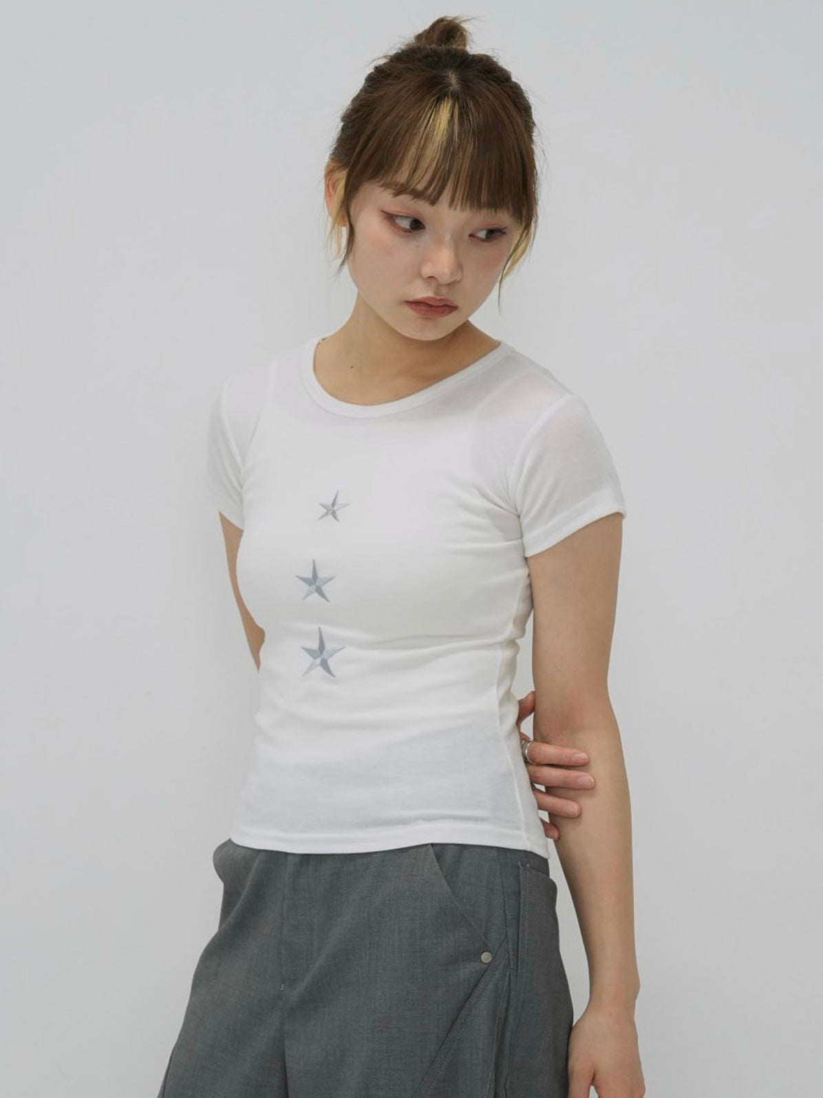 vertical star print tops