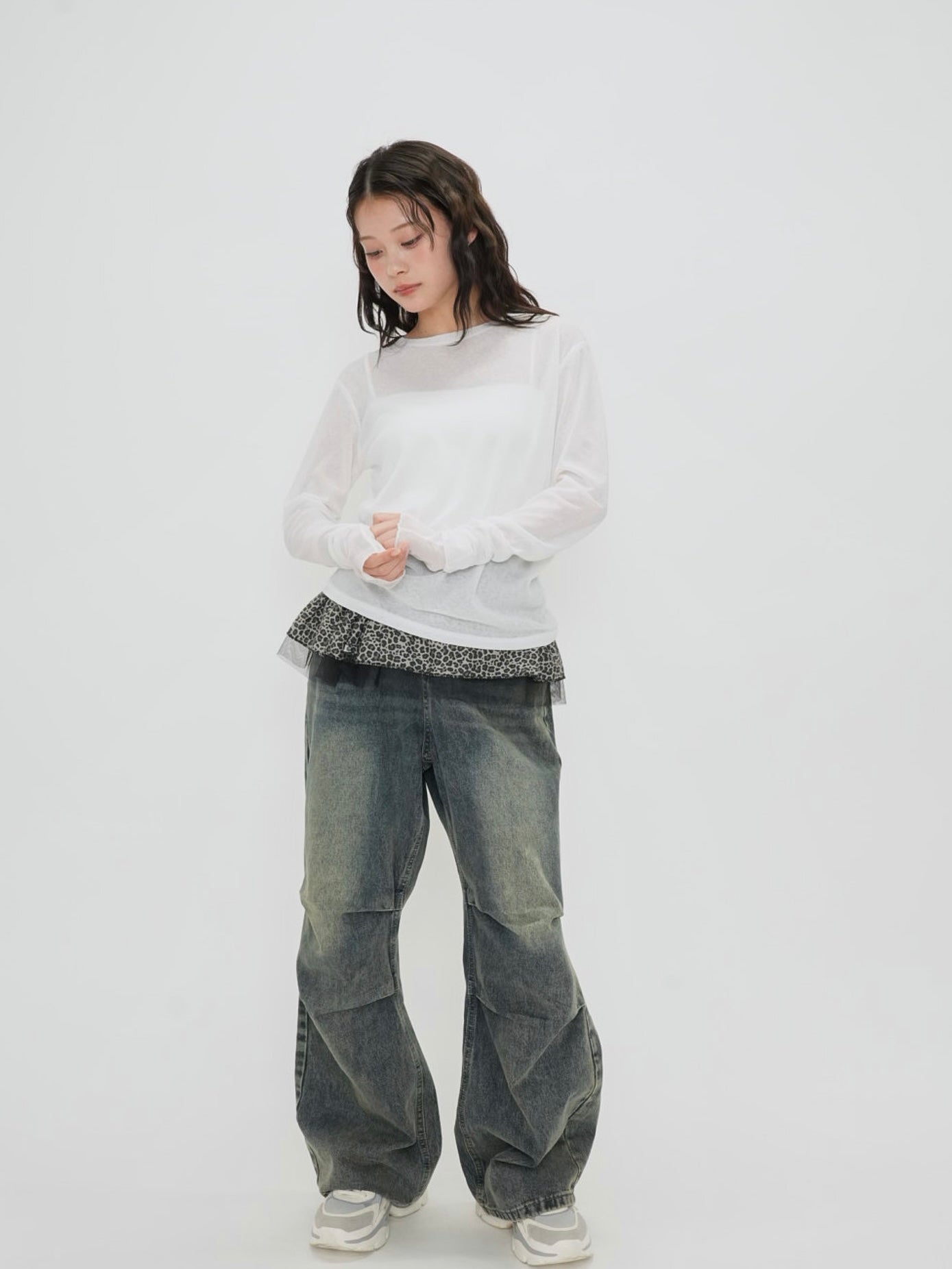 bicolor see through t