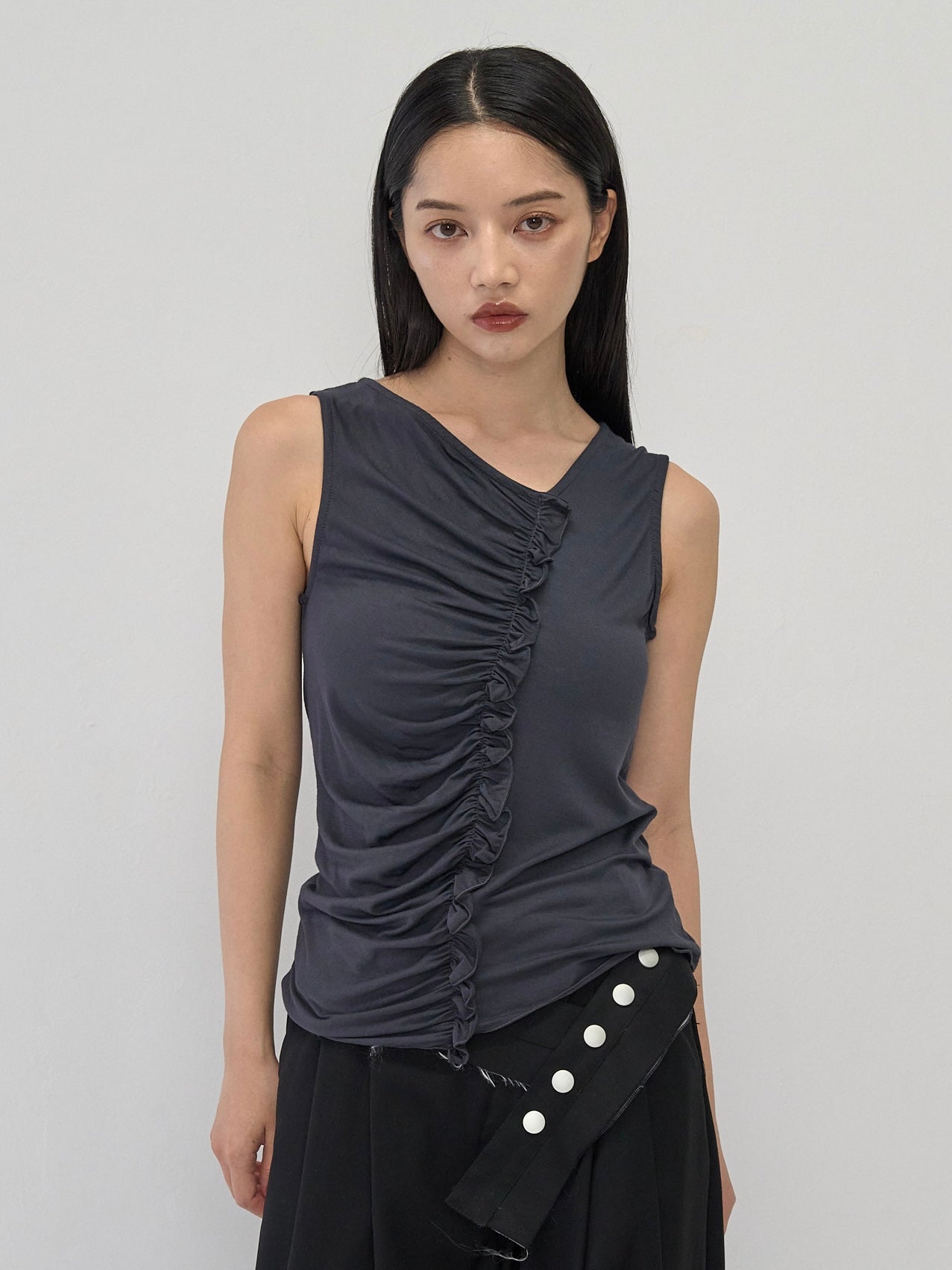 ruched drape tops