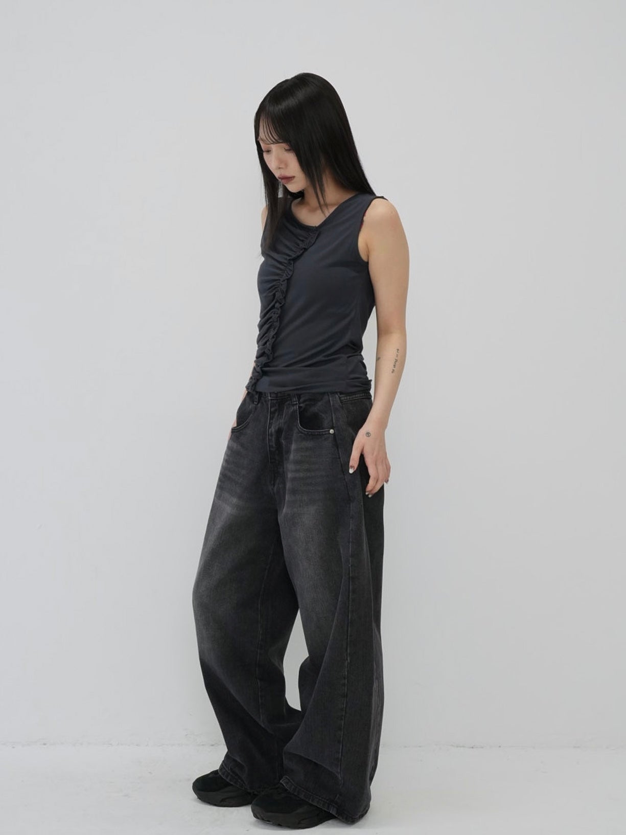 ruched drape tops