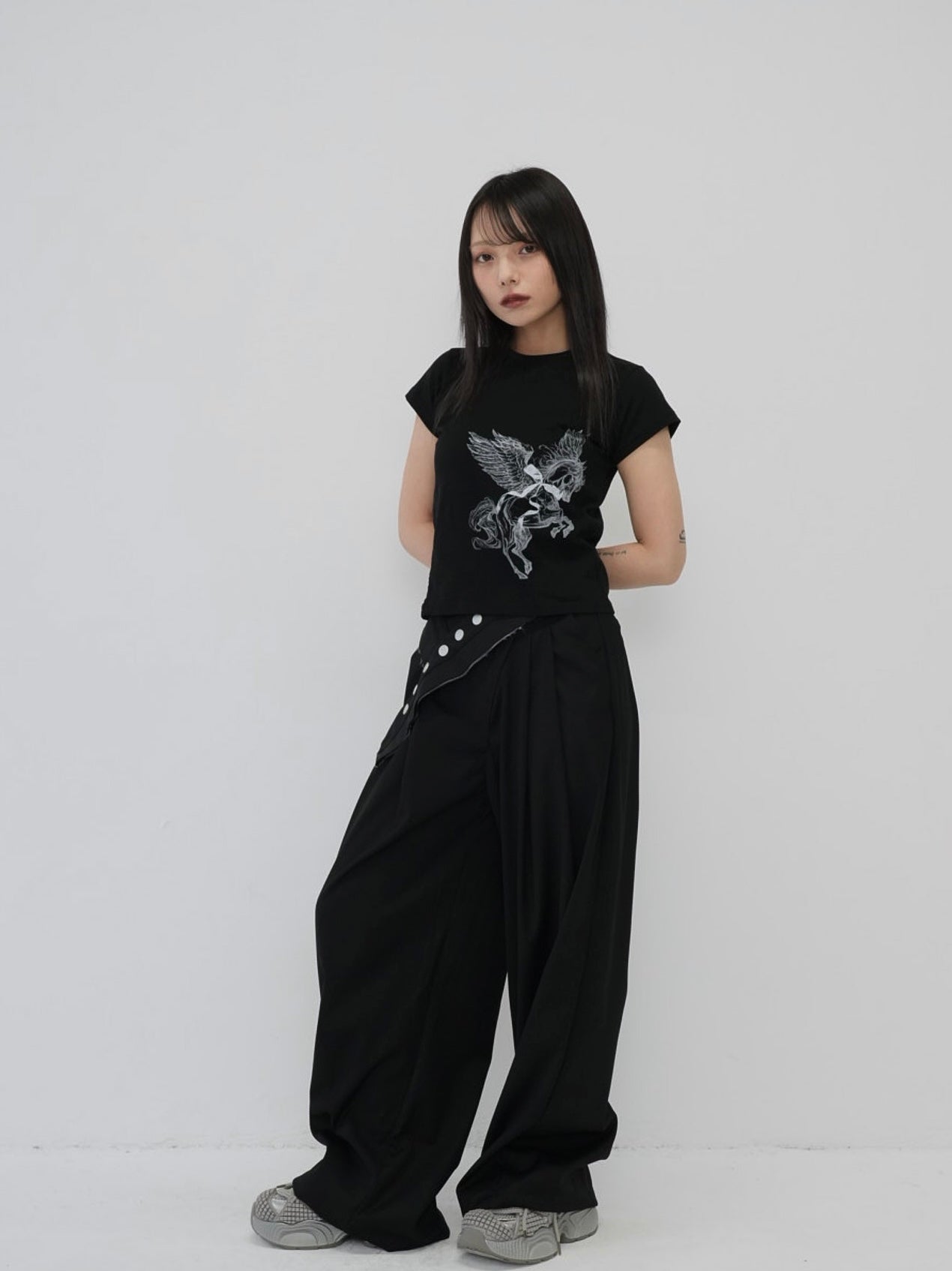 side lace unicorn tops