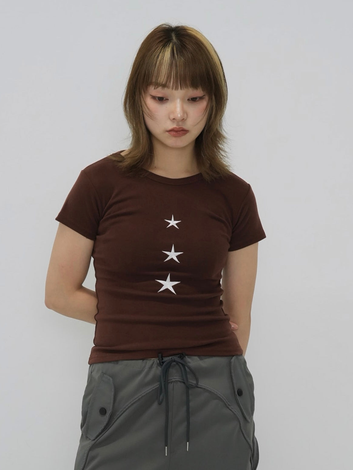 vertical star print tops