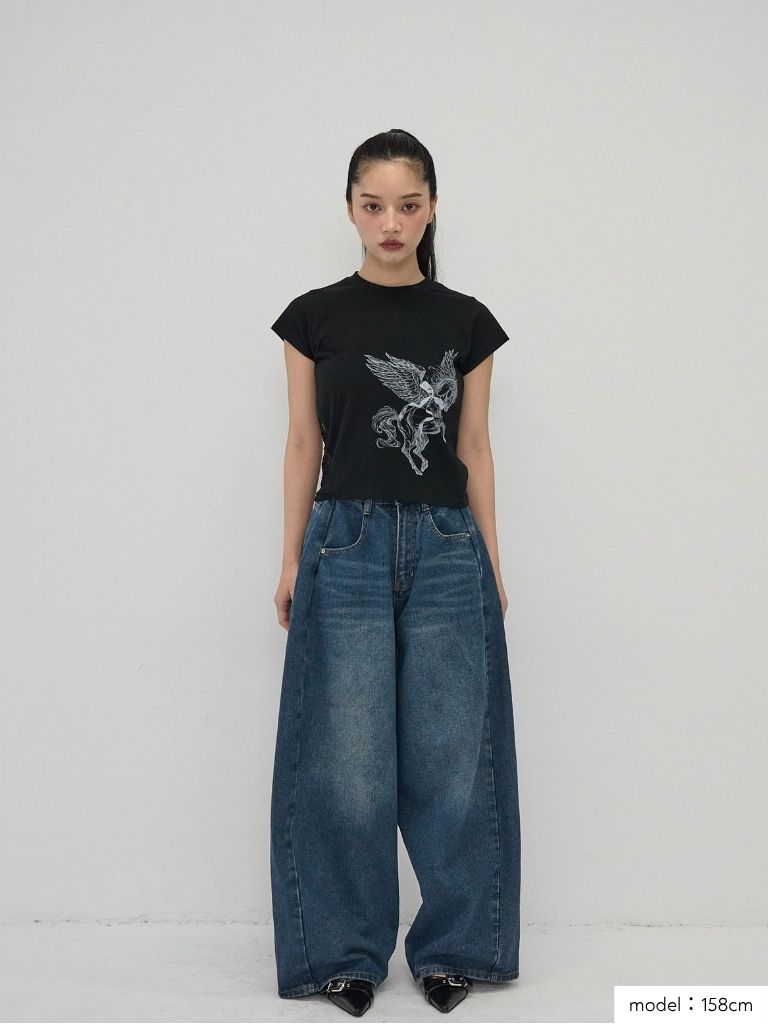 side lace unicorn tops