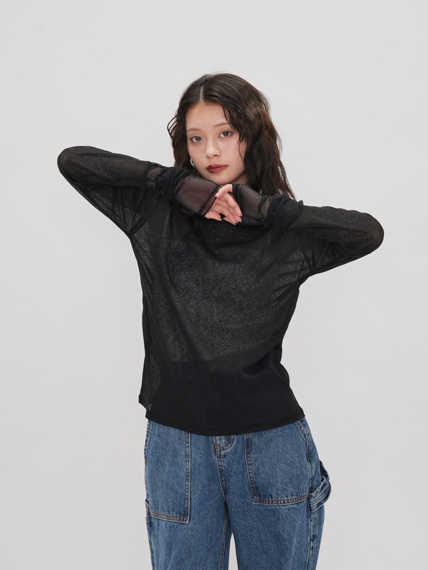 bicolor see through t