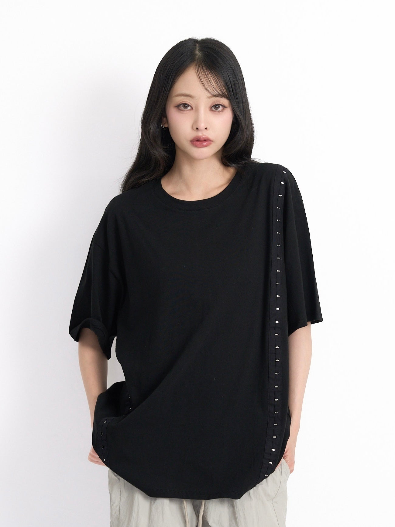なっちゃん様　トップス　black snap styling tops – enewdnina