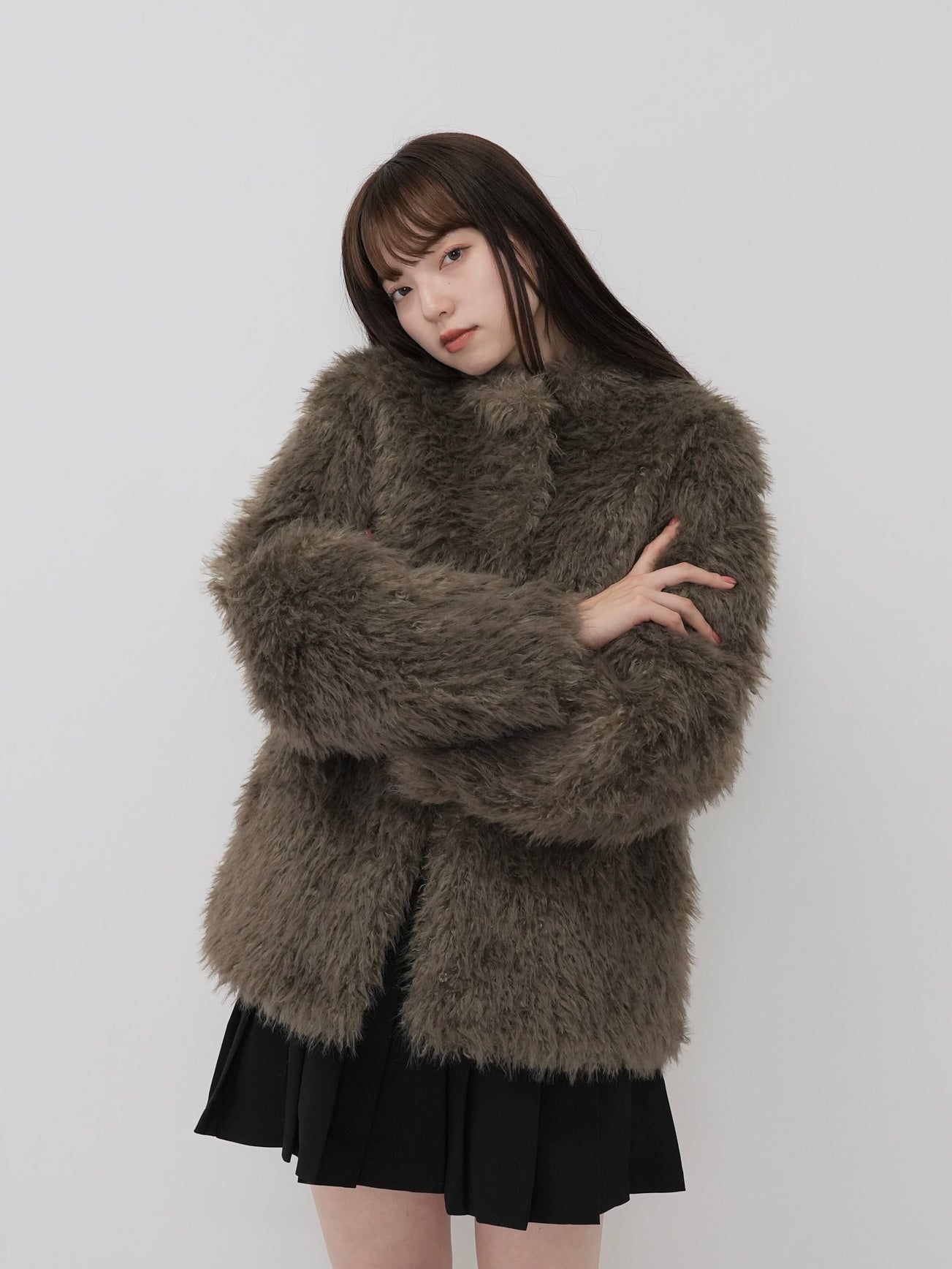 Faux authentic Fur Coat