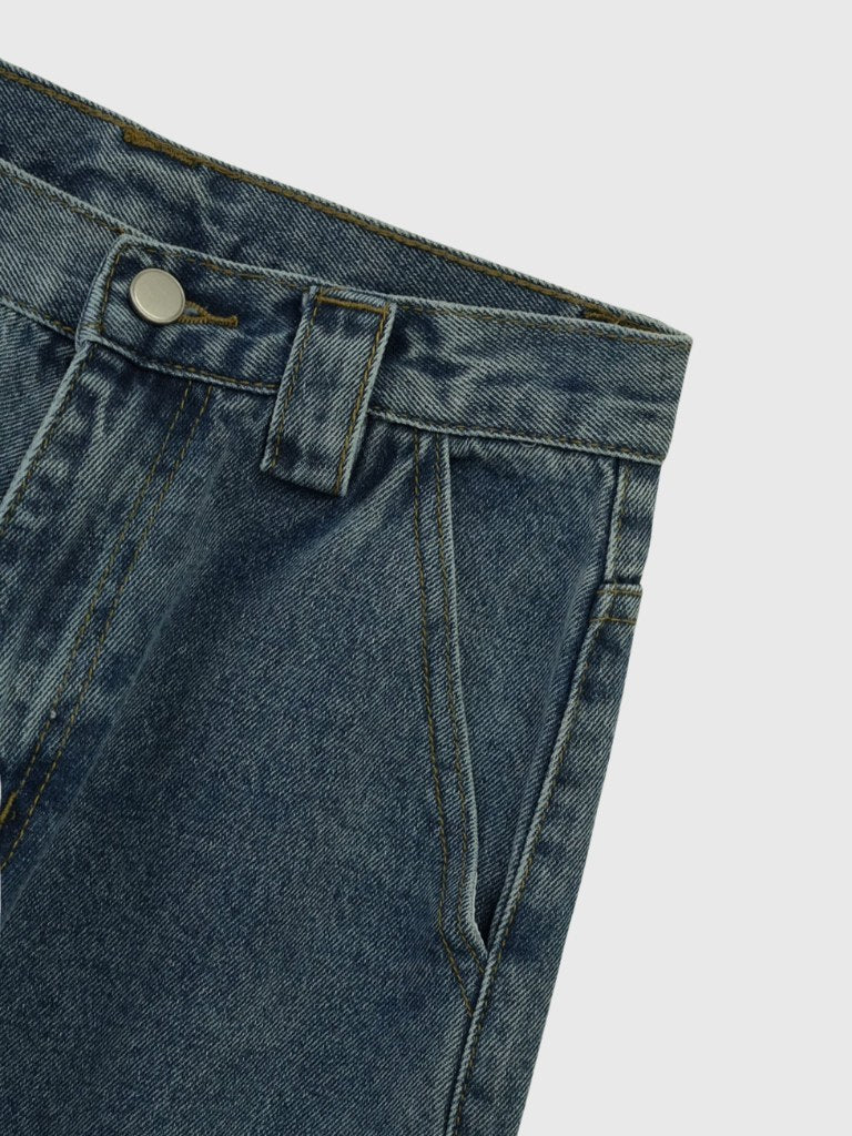 military denim pants