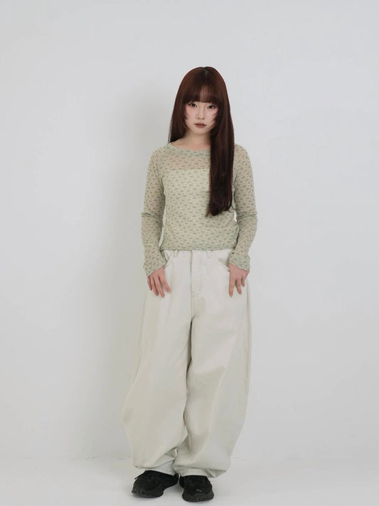 soft sheer flower tops