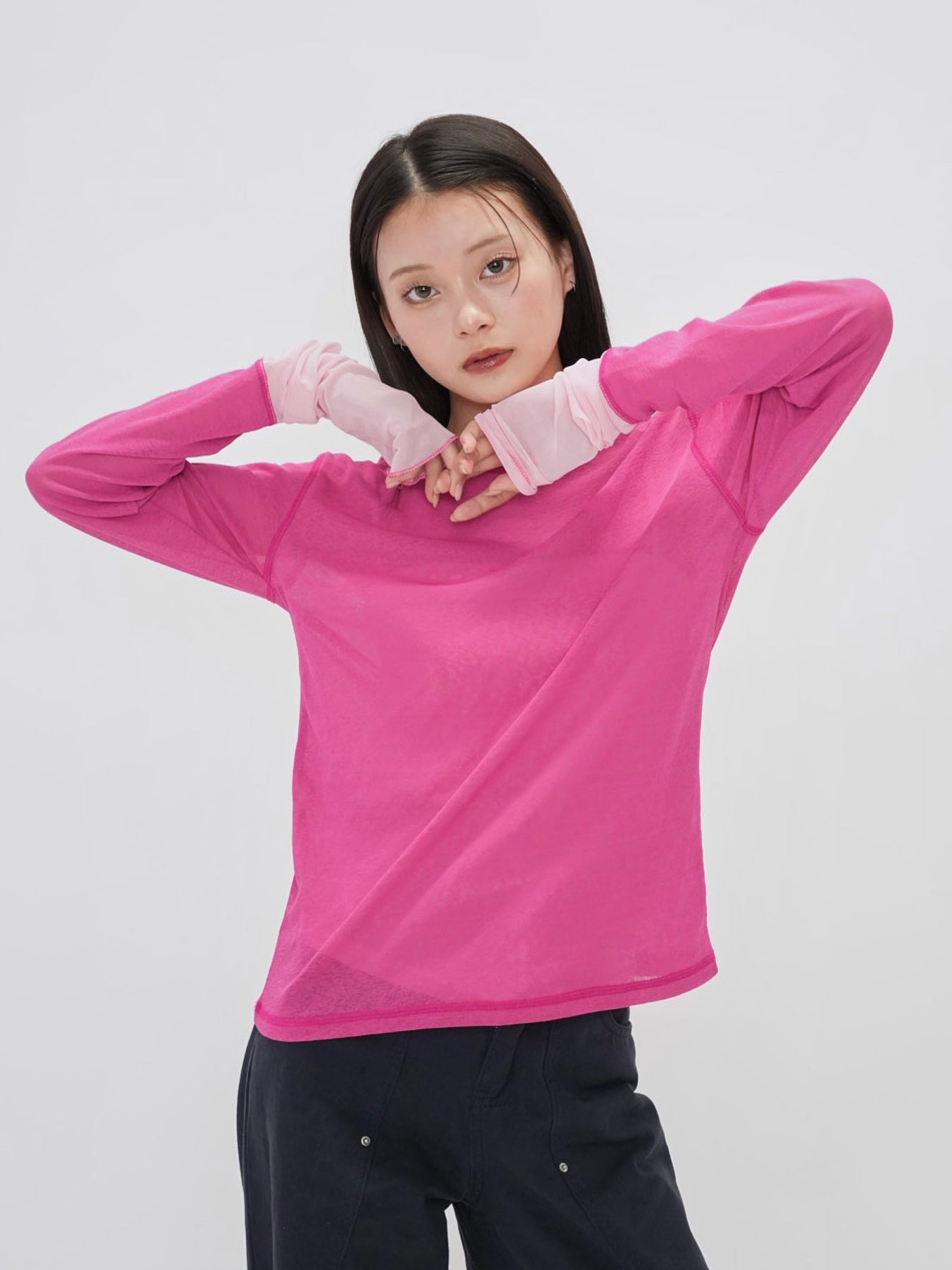 bicolor see through t