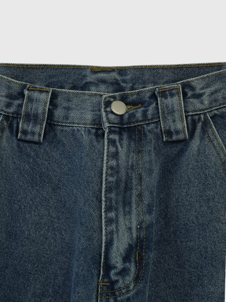 military denim pants