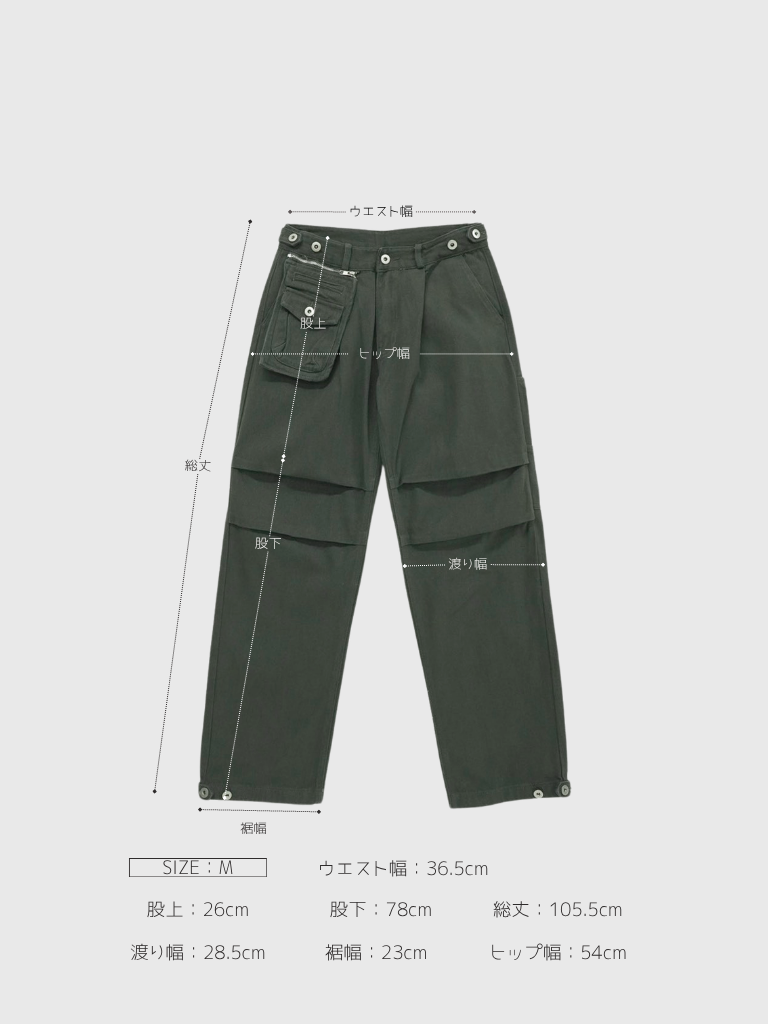panel pocket cargo pants