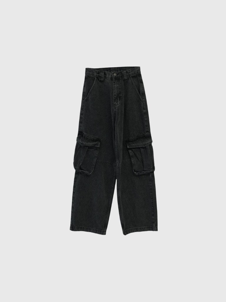 military denim pants