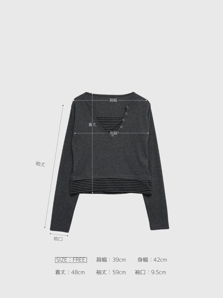 border layered snap tops