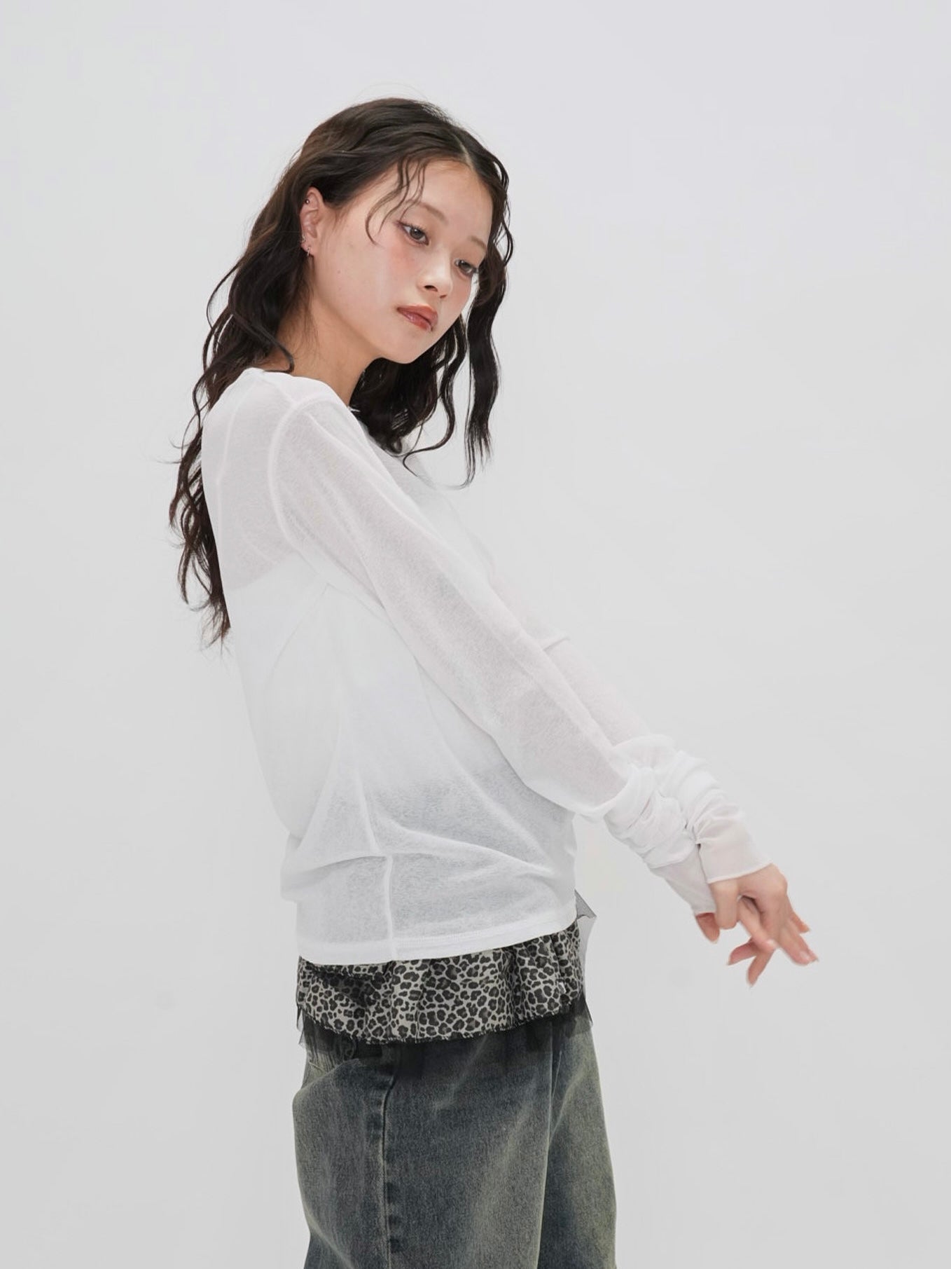 bicolor see through t