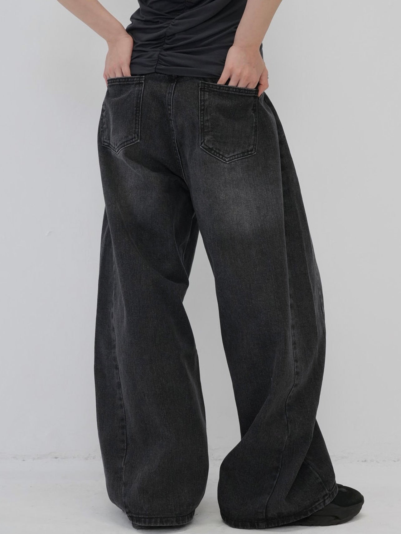 wide cut denim