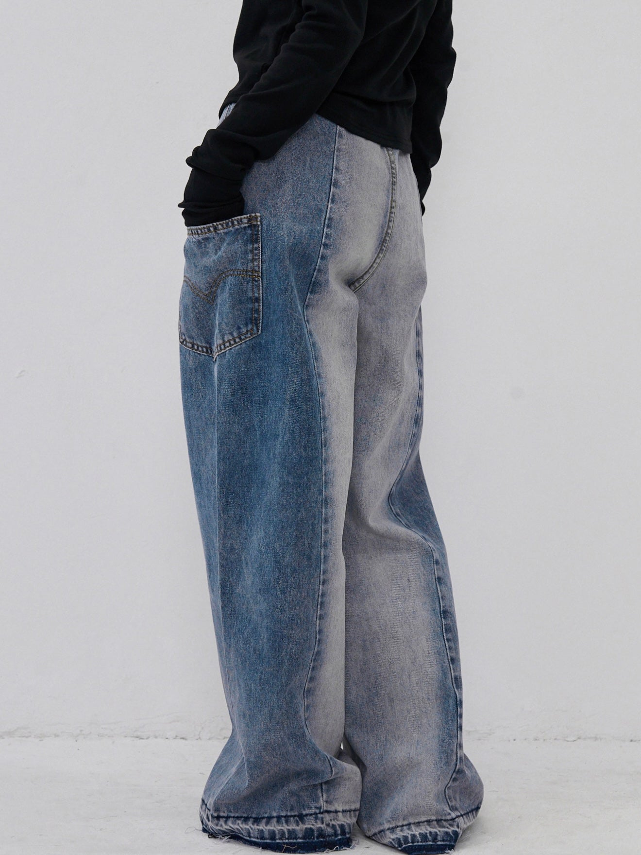 two tone denim