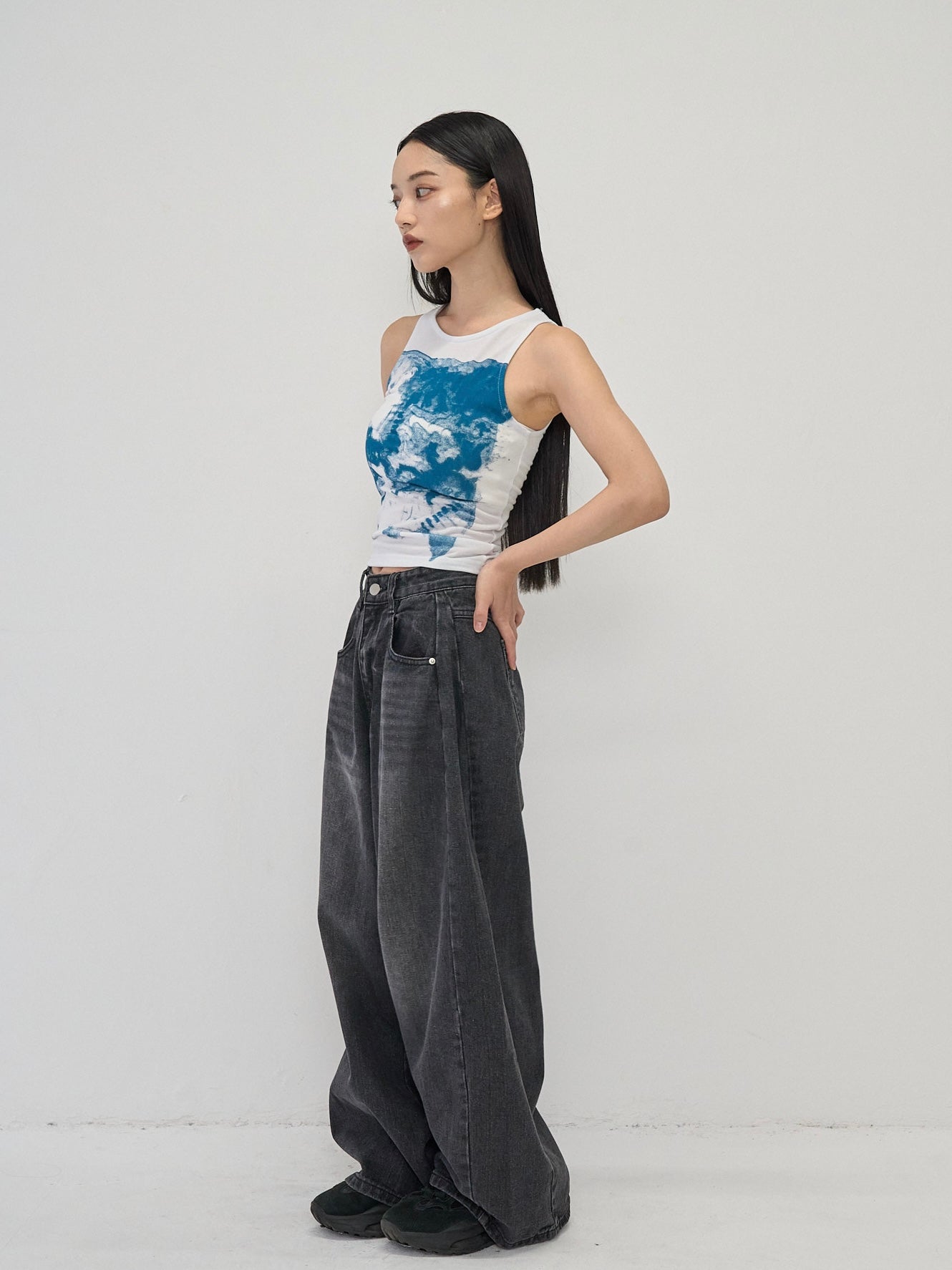 wide cut denim