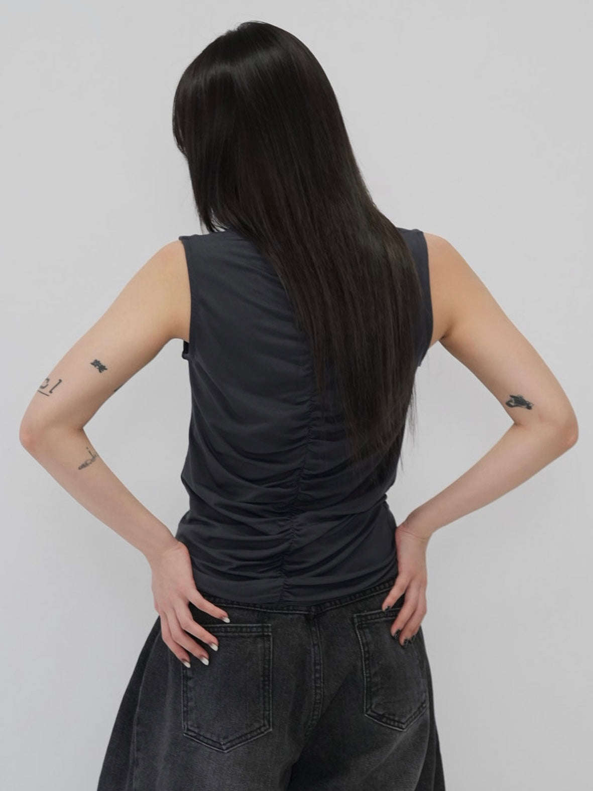 ruched drape tops