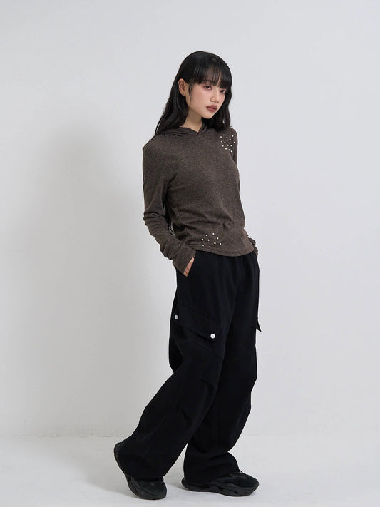 cargo jogger wide pants