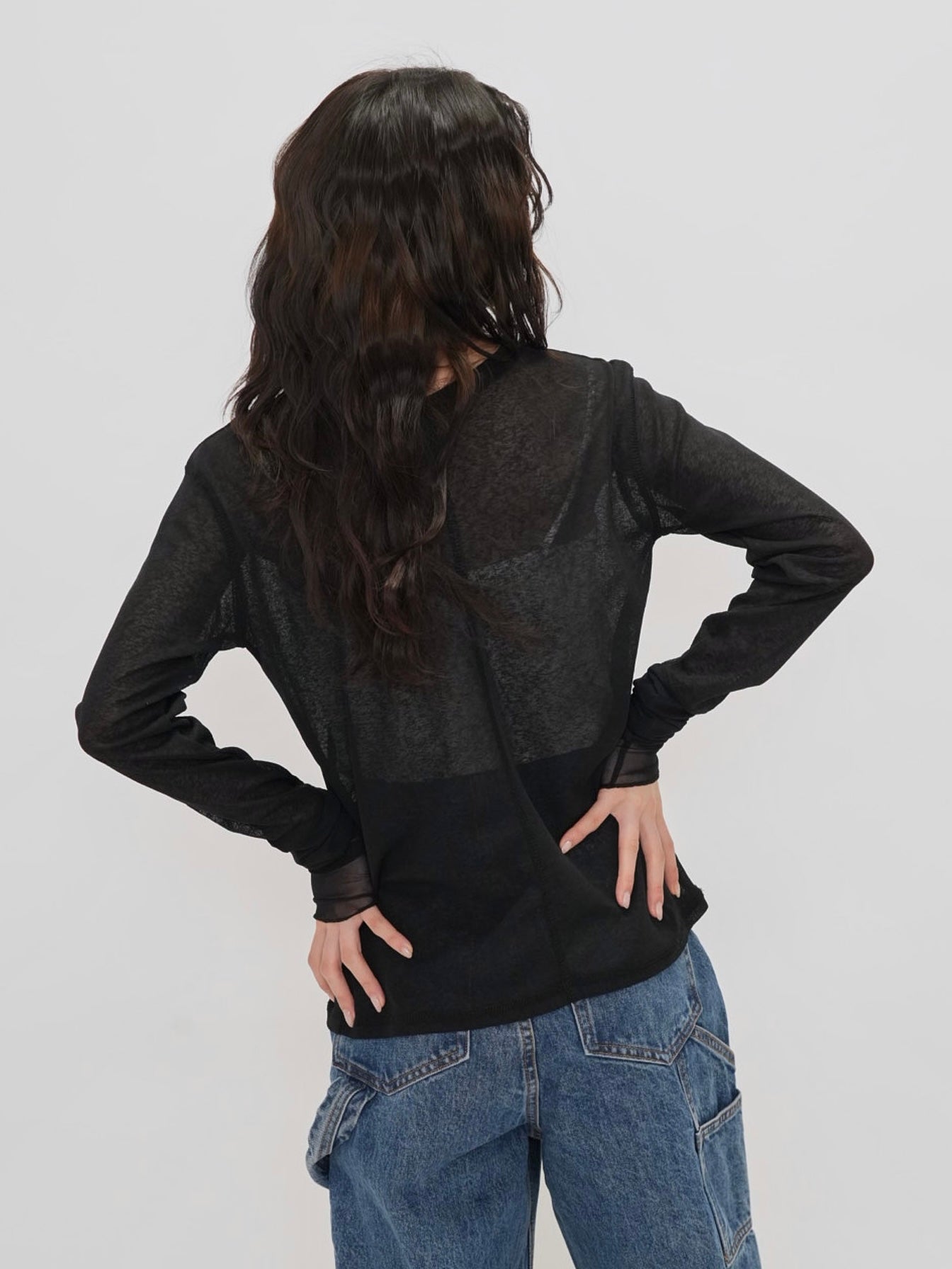 bicolor see through t