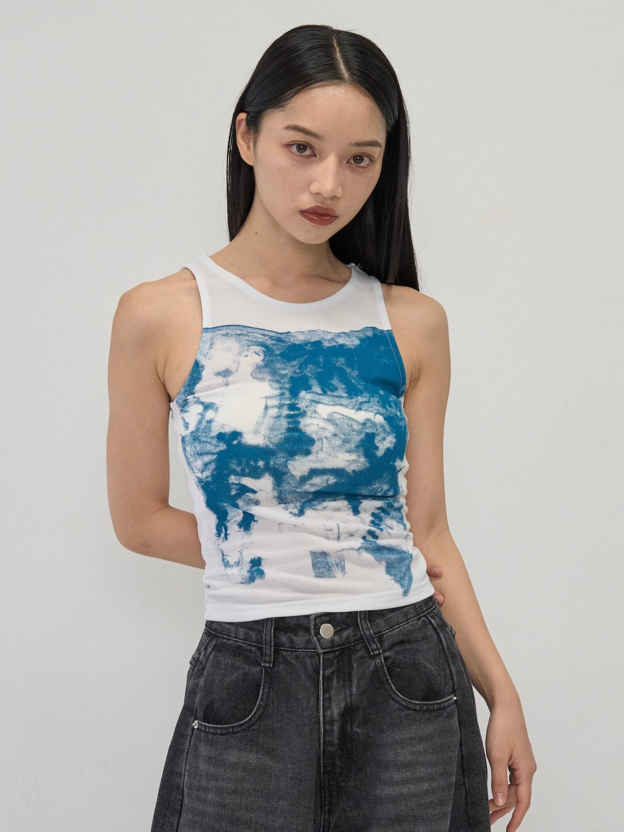art print tank top