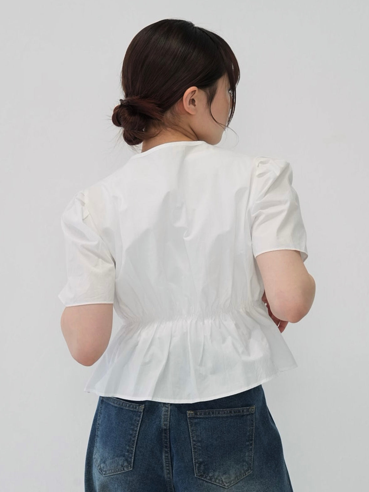 front ribbon blouse