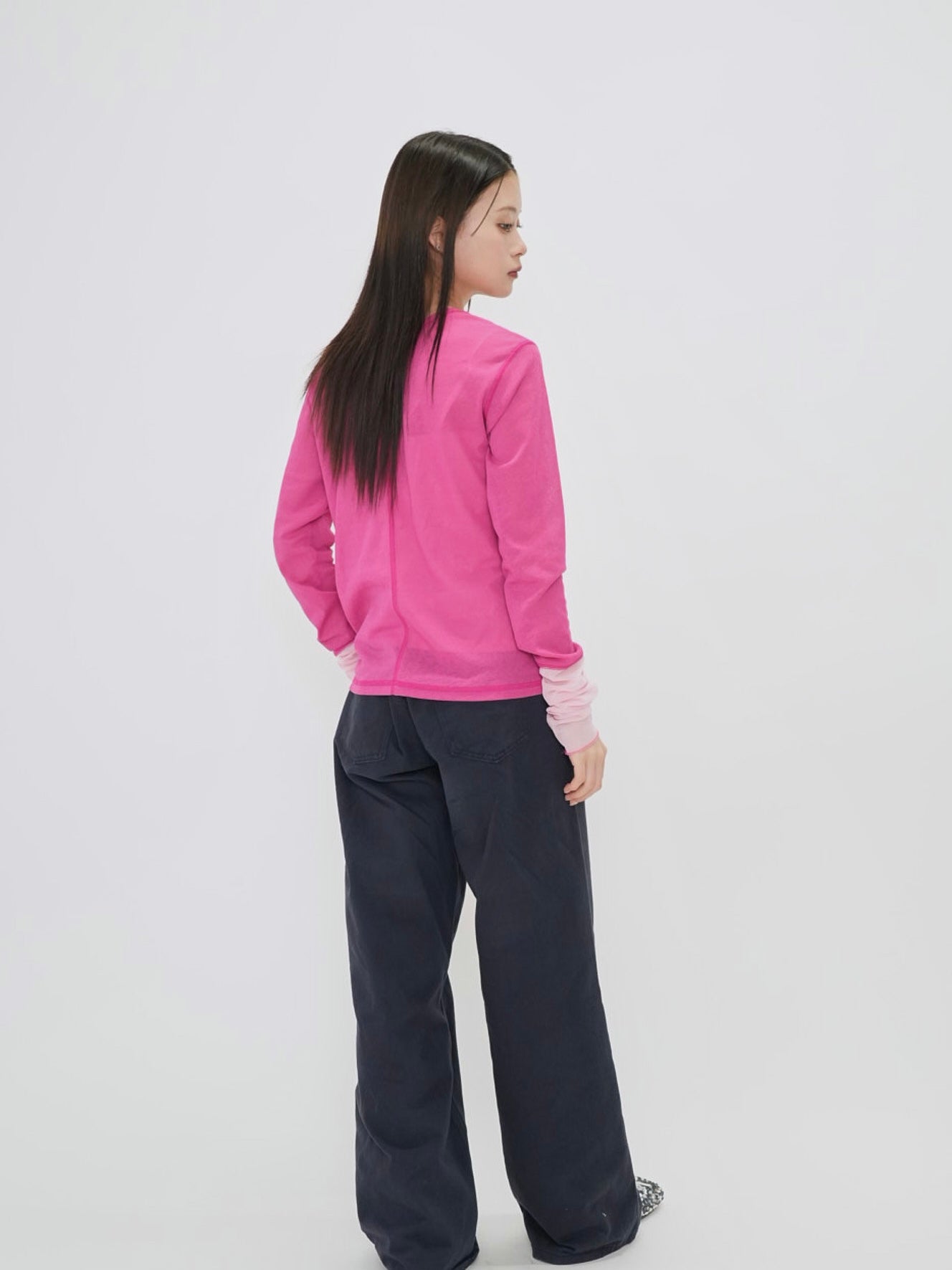 bicolor see through t