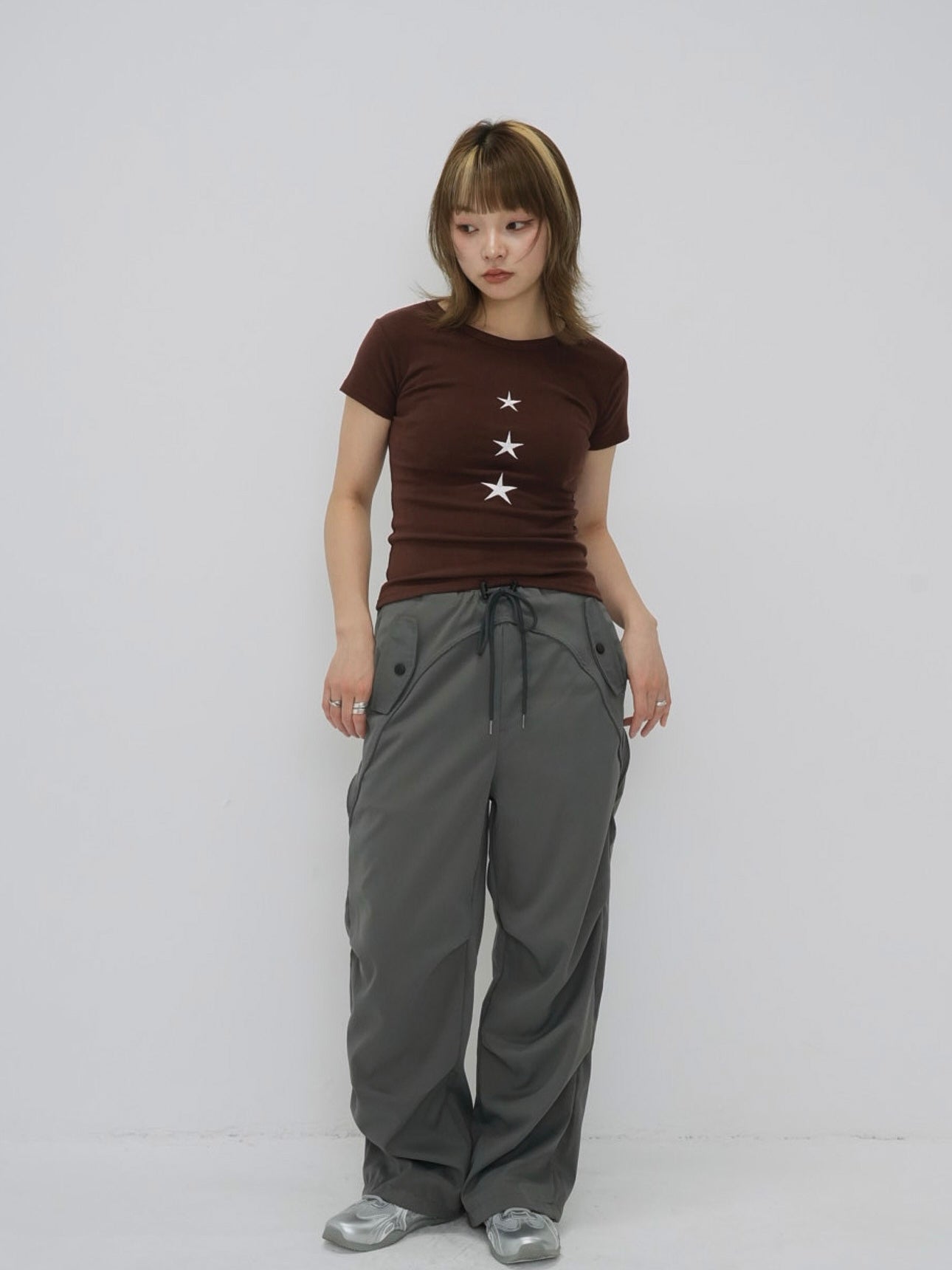 vertical star print tops