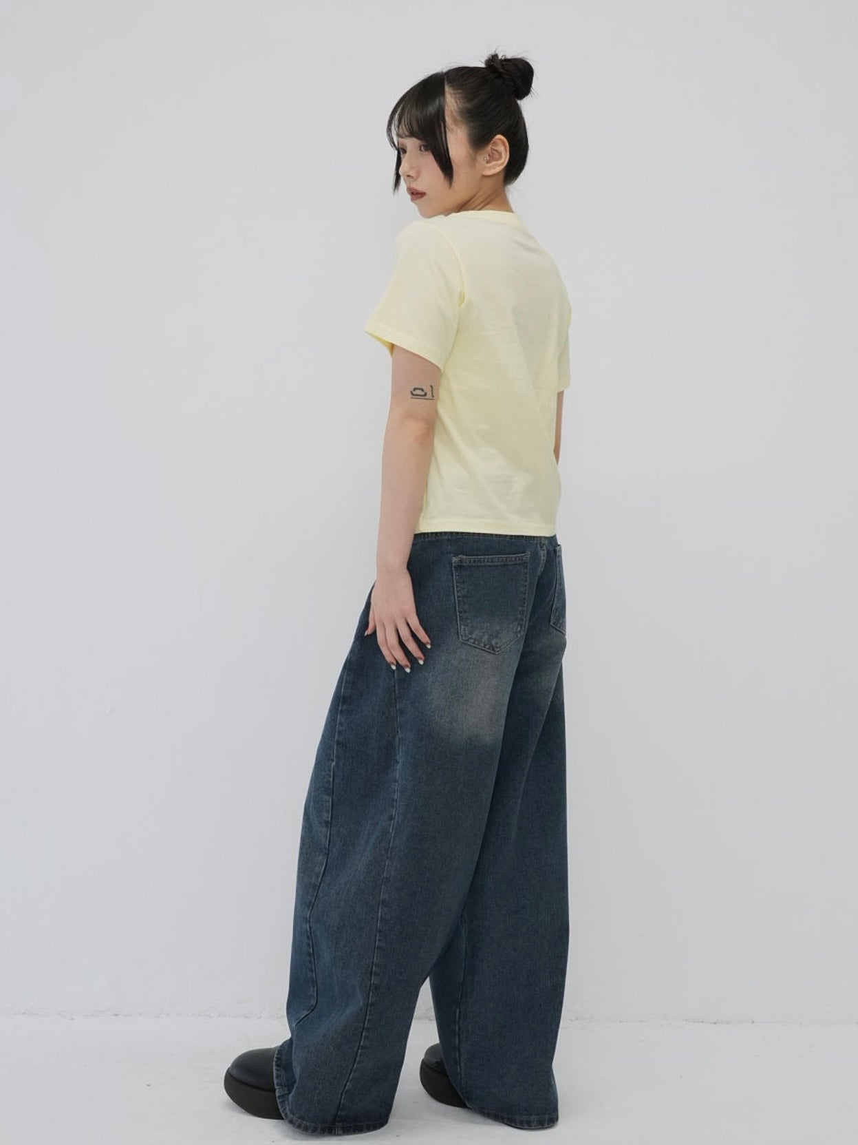 wide cut denim