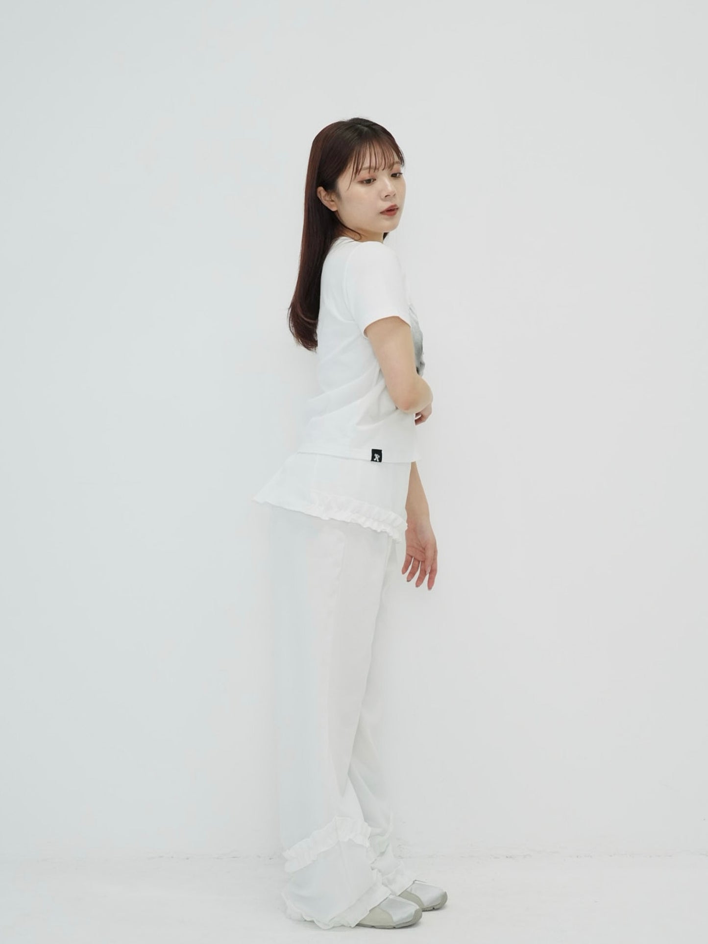 hem ruffle wrap pants