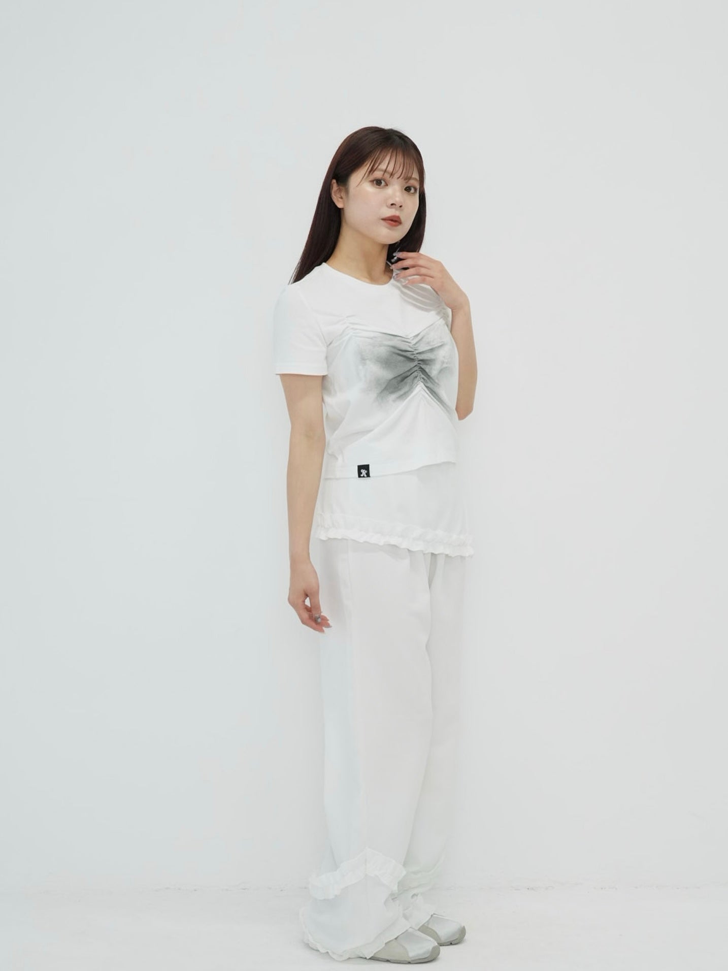 hem ruffle wrap pants
