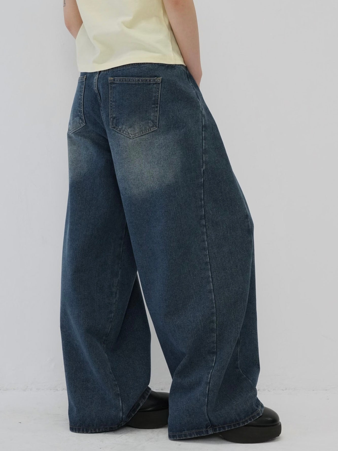 wide cut denim