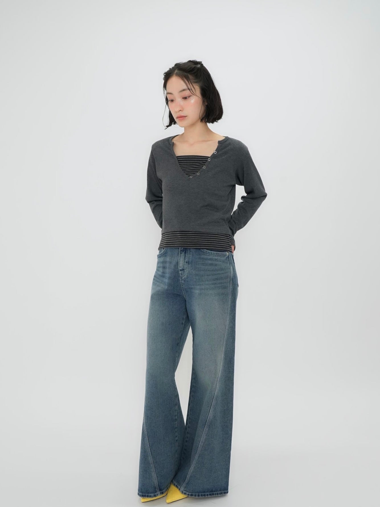 border layered snap tops