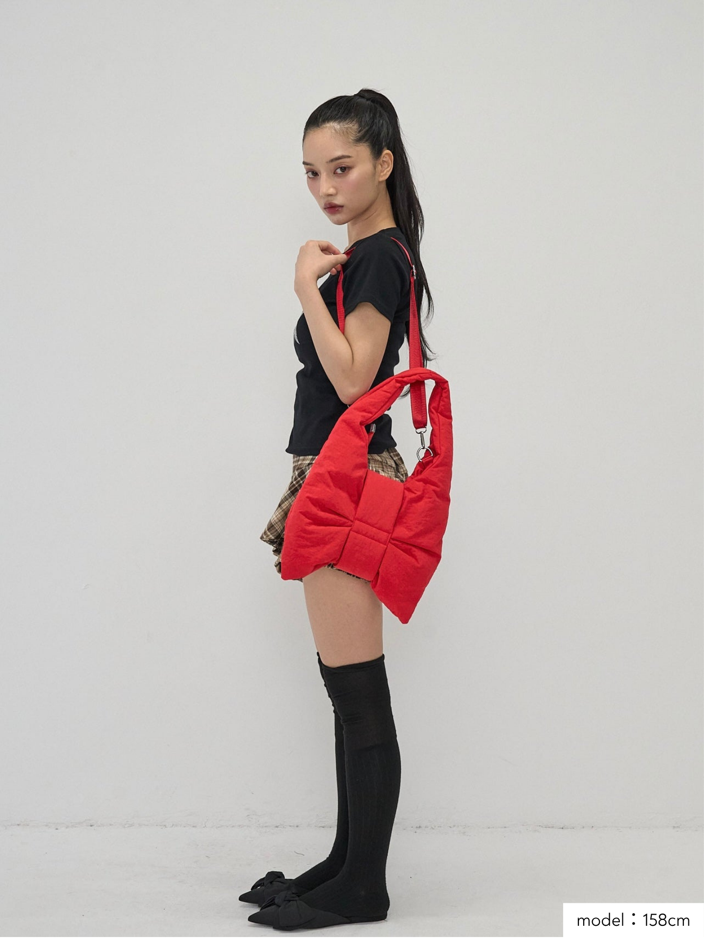 fluffy ribbon mini bag