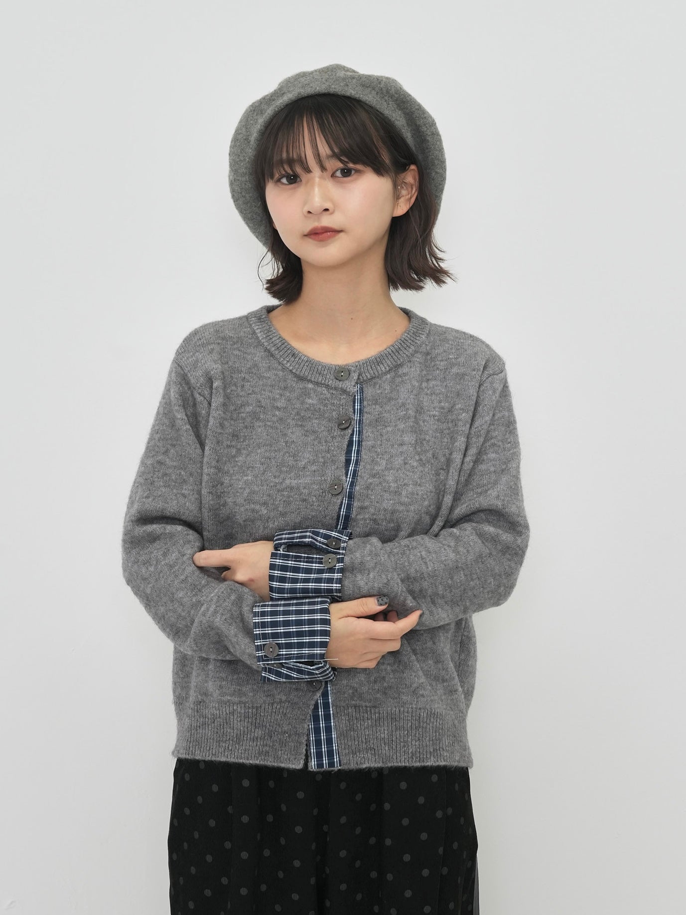 check shirt knit