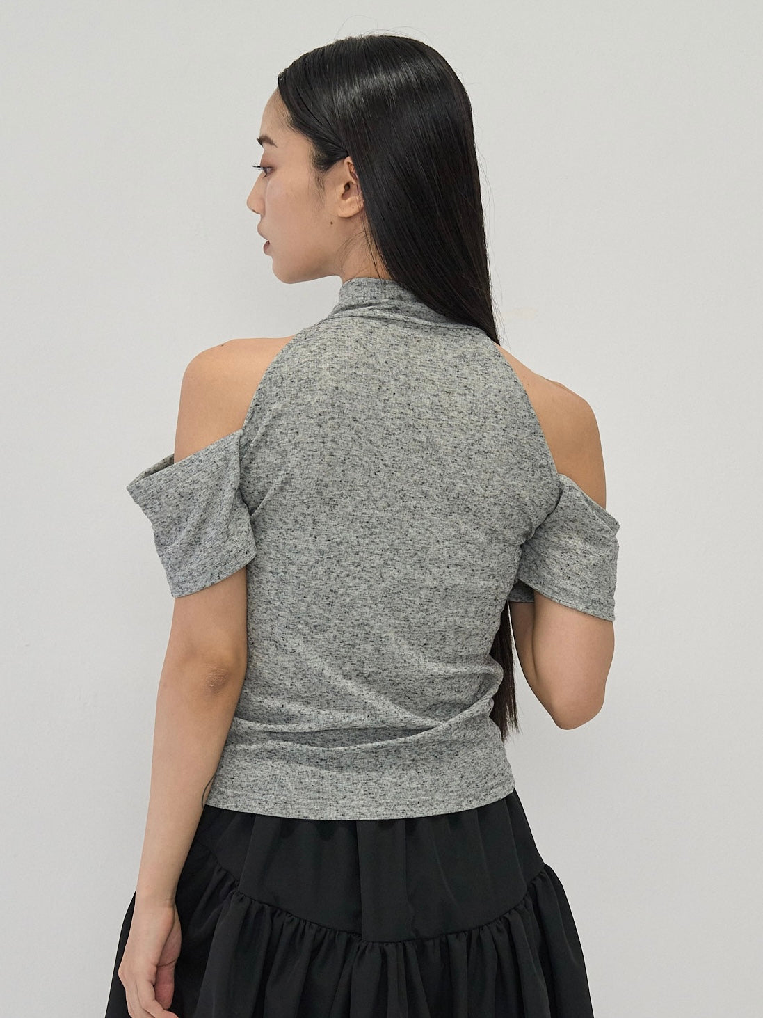 drape off shoulder tops