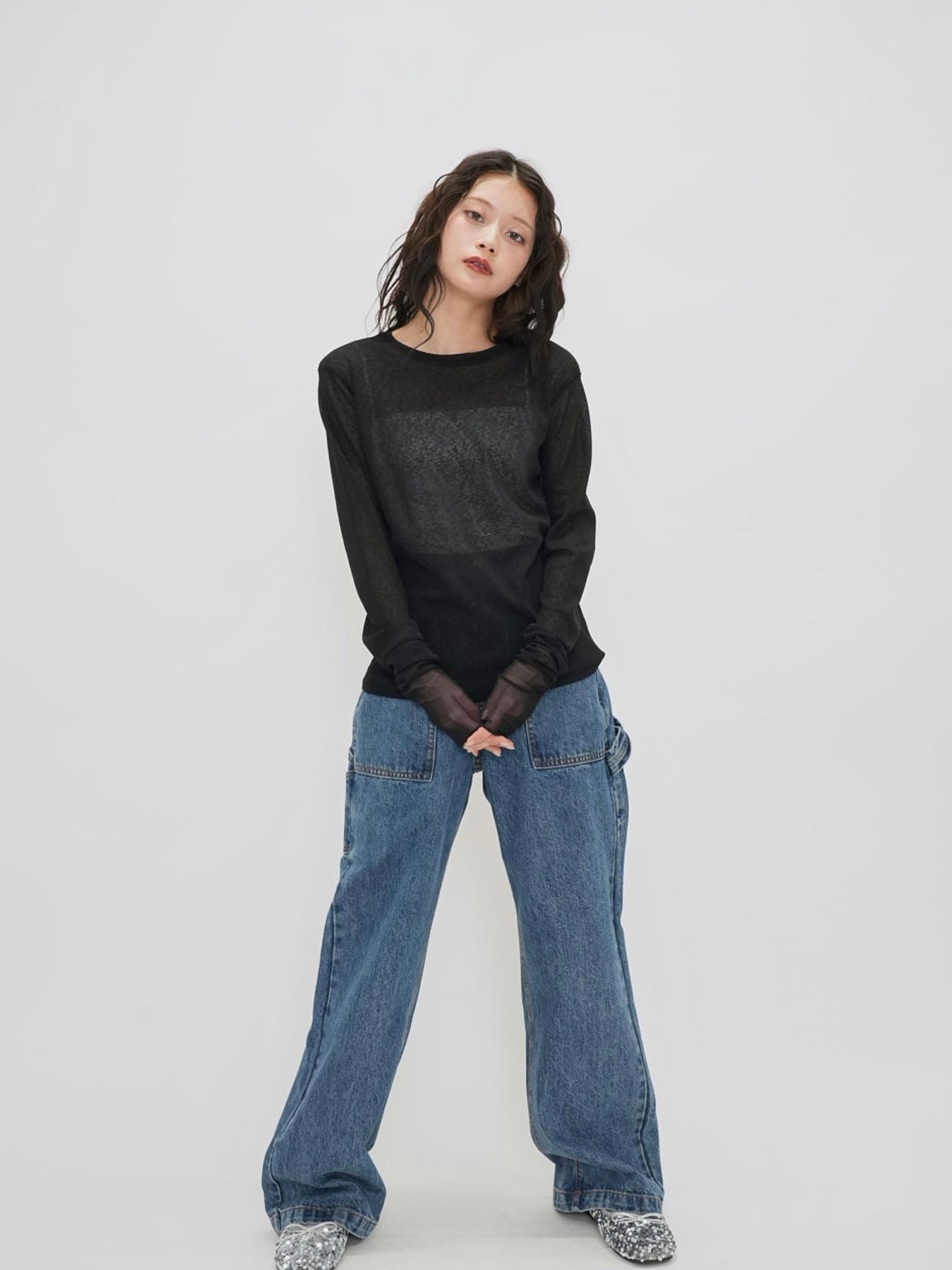 bicolor see through t