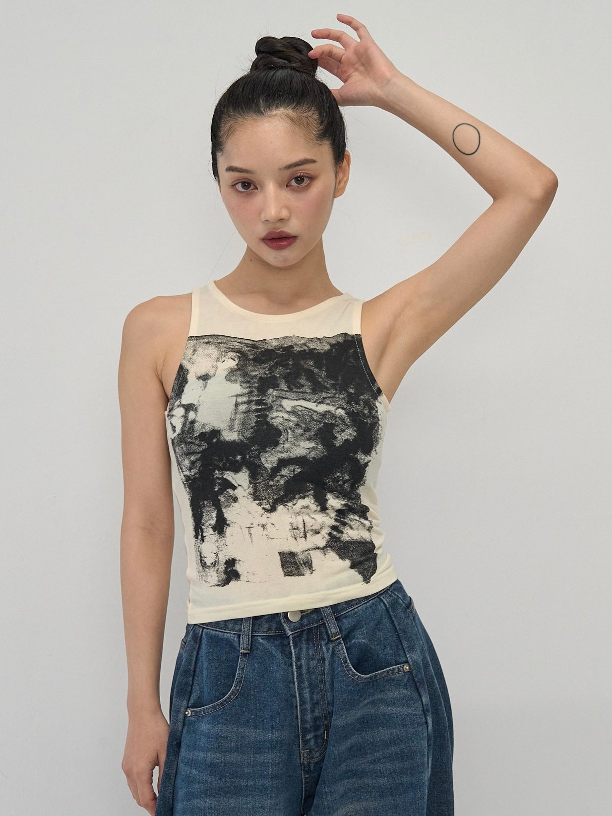 art print tank top