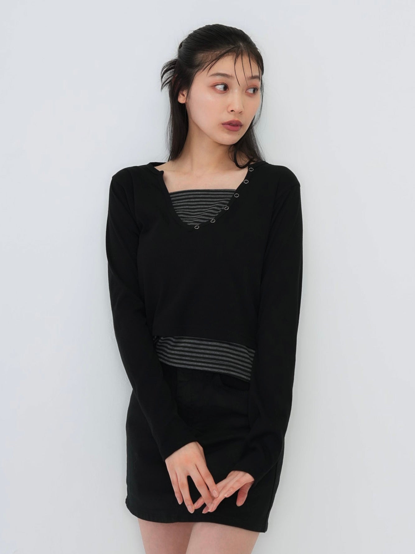 border layered snap tops