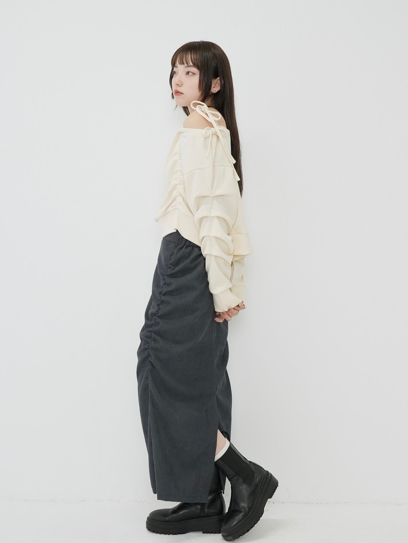 ribbon off shoulder tops