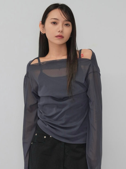 sheer mesh tops