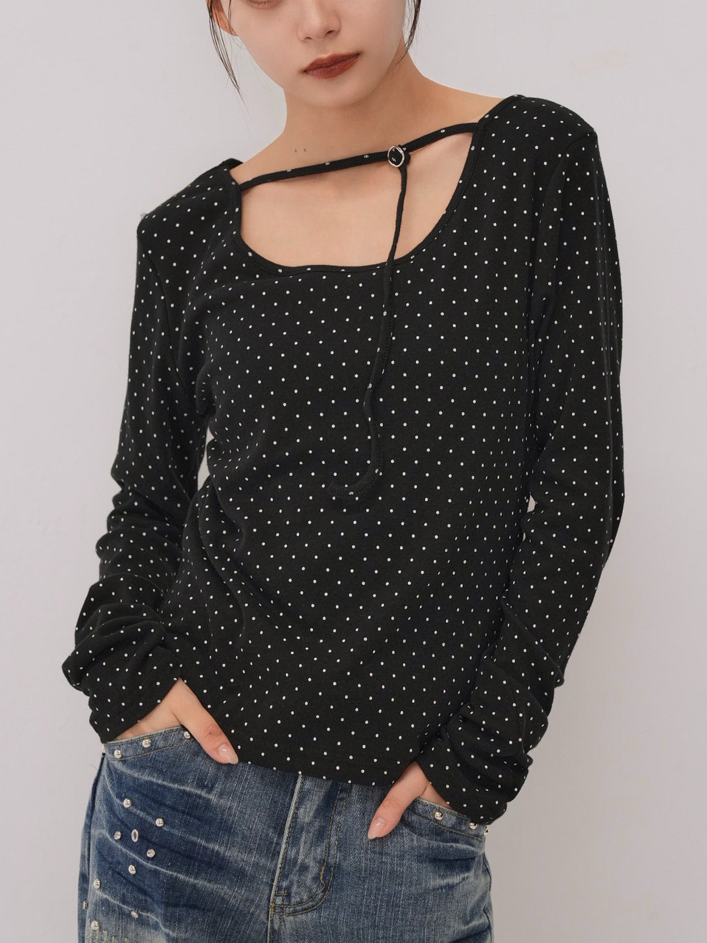dot strap tops