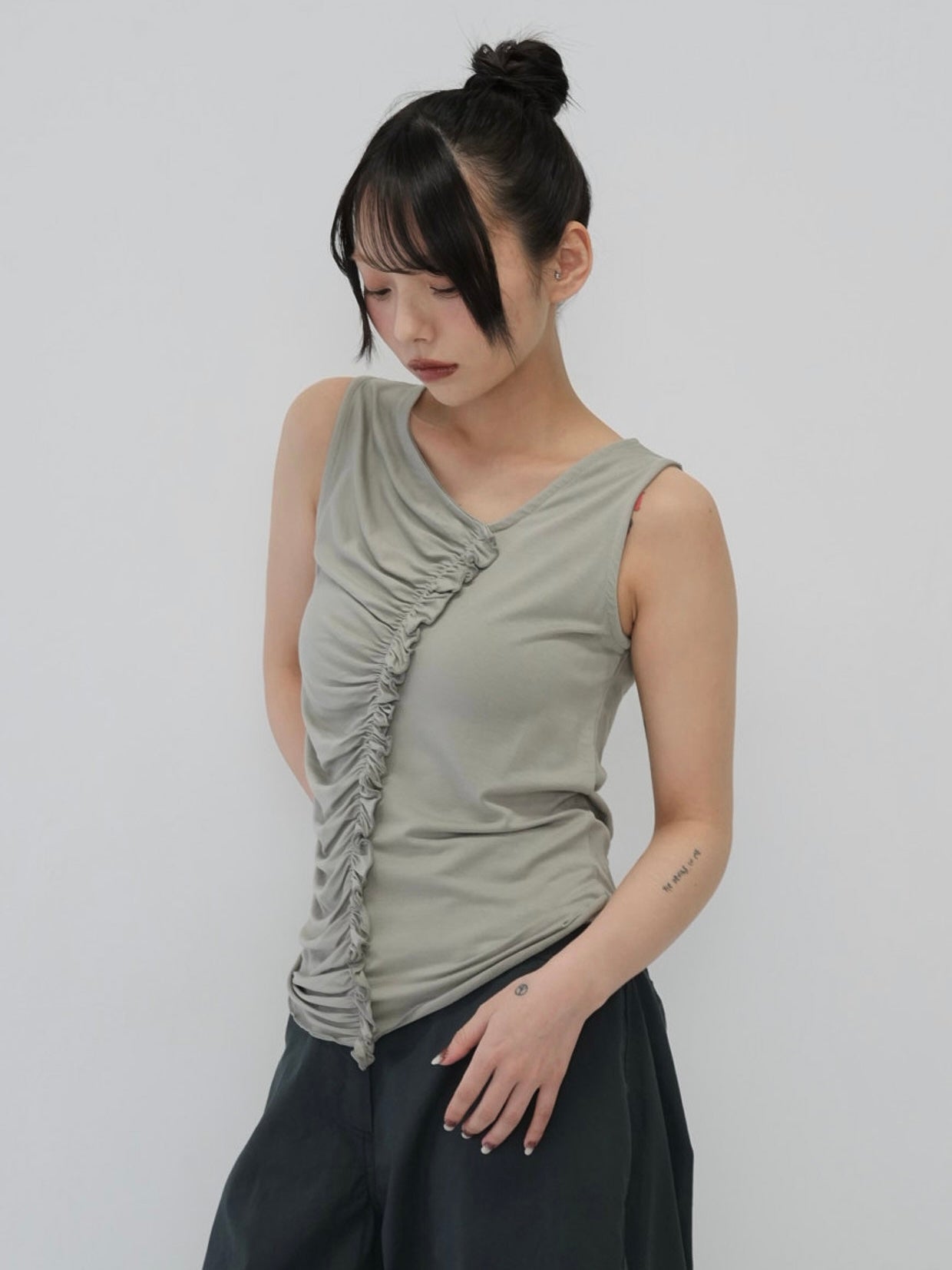 ruched drape tops