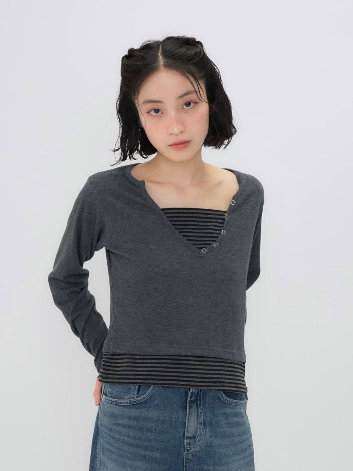 border layered snap tops