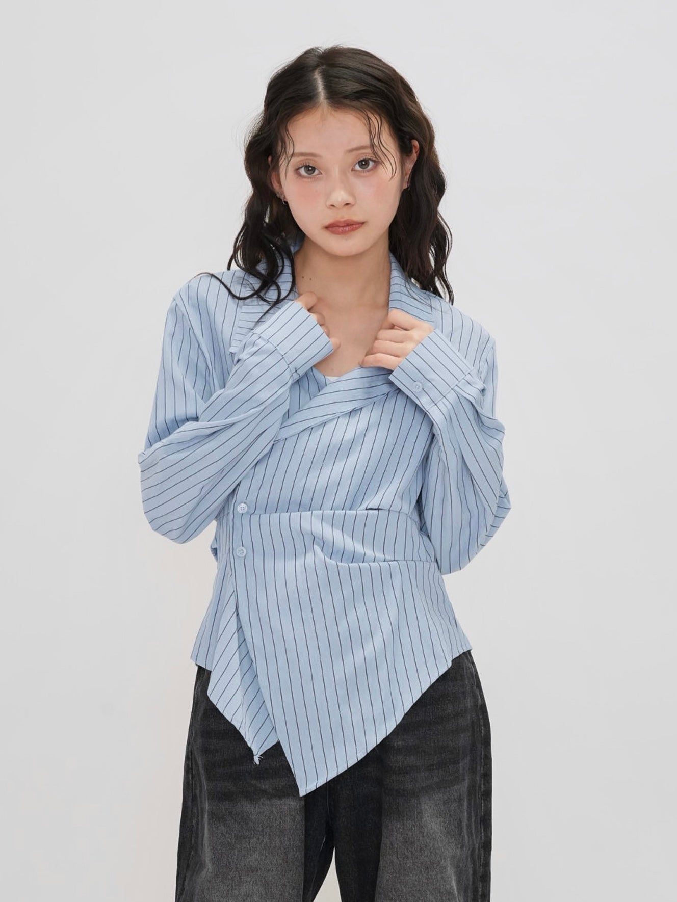 wrap ribbon shirt