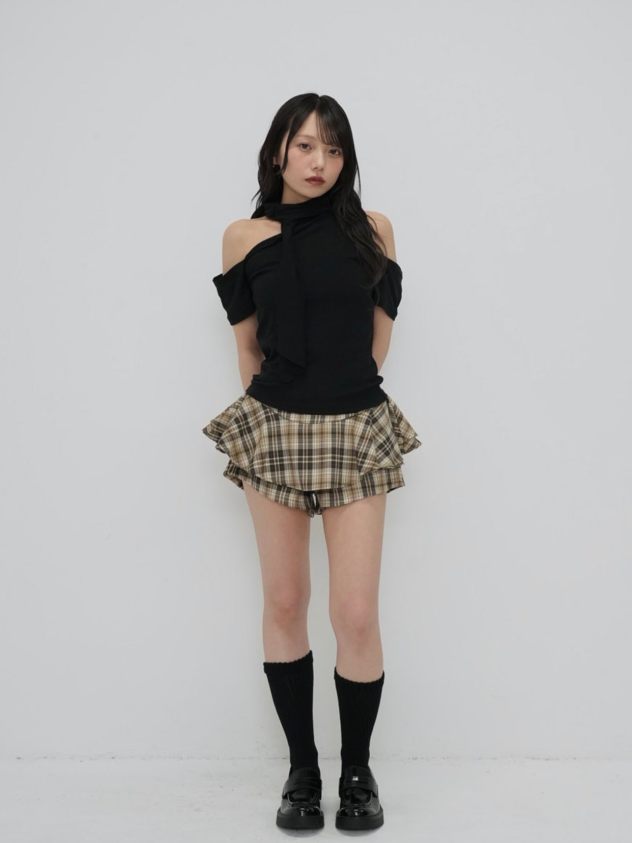 drape off shoulder tops